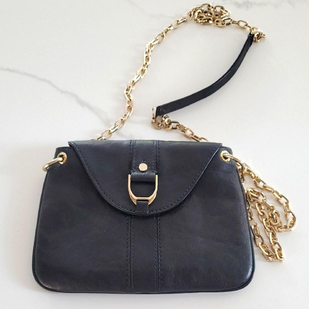 Cole Haan Black Leather Evening Bag